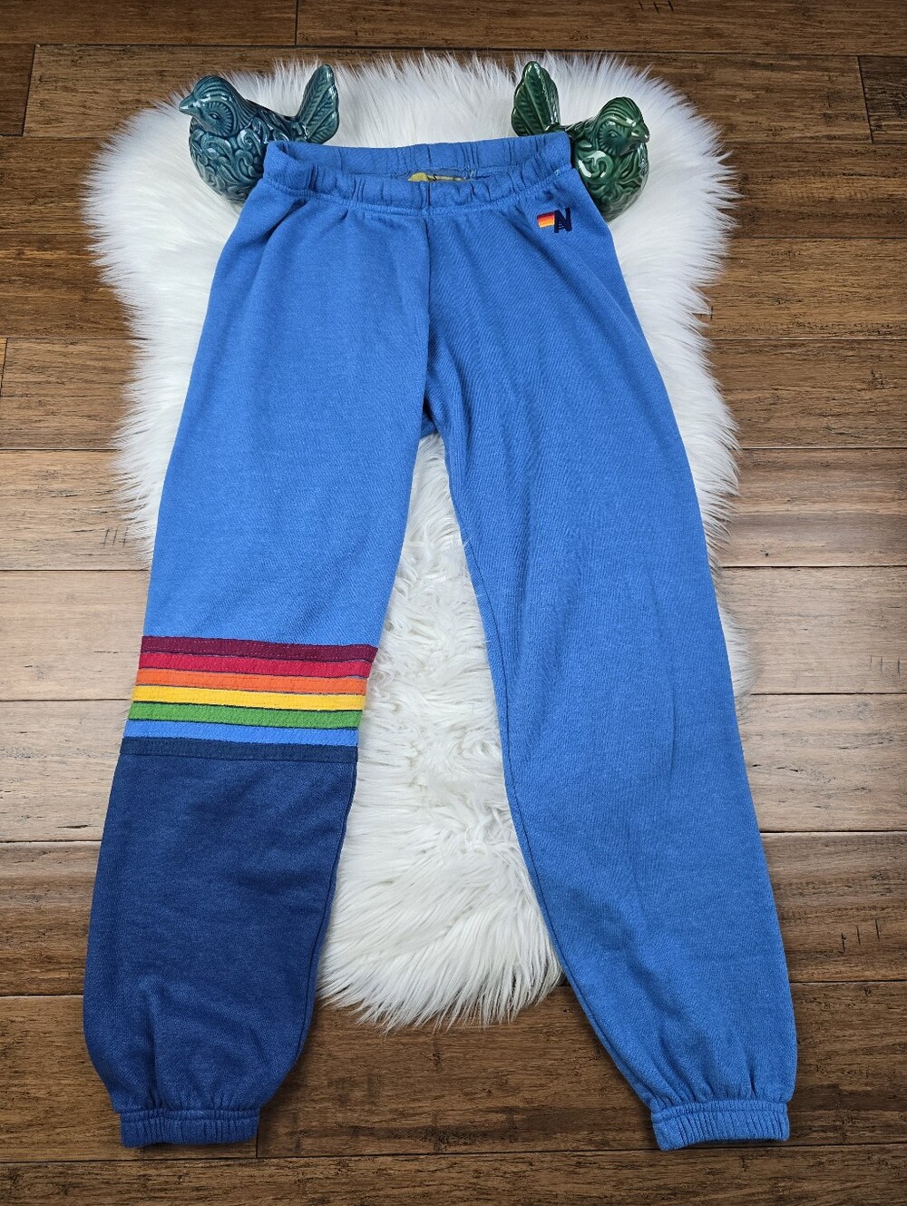 Aviator Nation limited Edition very RARE 7 Stripe Signature Sweatpants Small